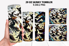 Witch Skinny Tumbler 20oz Wrap Design, Halloween Tumbler PNG Product Image 1