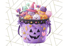 Halloween Neighborhood Clipart PNG for Trick or Treat Product Image 4