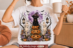 Halloween png ,4 Vintage Gothic Halloween T-Shirt Design Product Image 2