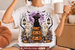 Halloween png ,4 Vintage Gothic Halloween T-Shirt Design Product Image 2