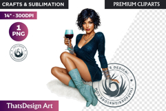 Modern Winter Girl Fashion Illustrations PNG Graphics Product Image 1