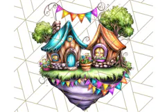 Bright Floating Island PNG Clipart for Fantasy Worlds & Maps Product Image 5