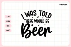 Funny Beer Coaster Quote SVG | There Would Be Beer Product Image 3
