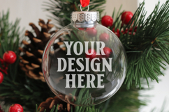 Acrylic Christmas Ornament Mockup , christmas ornament mocku Product Image 1