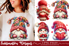 Crochet Yarn Valentine Gnome Product Image 1