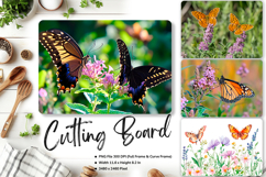 Flower Cutting Board Kitchen Chopping Board Sublimation_45 Product Image 1