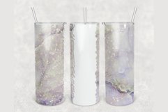 Custom Name Marble glitter 20 oz tumbler sublimation design Product Image 1