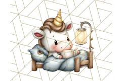 Magical Bookish Unicorn PNG Clipart Reading Books & Stories Product Image 5