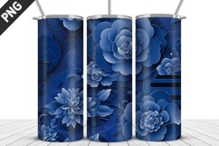 Flowers Tumbler Wrap | Sublimation Design | Tumble PNG Product Image 1