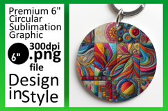 Charming Circle Design for Sublimation , Patchwork Product Image 1