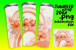 Artistic Rainbow Design for 20oz Tumbler Wrap Product Image 1