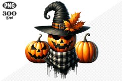 Halloween Pumpkin Sublimation - Clipart PNG Design Product Image 1