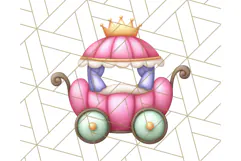 Royal Carriage & Princess Vehicle PNG Clipart for Fairytales Product Image 5