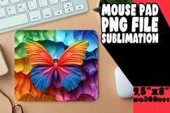 Patriot&#039;s Winged Haven: Sublimation Flag Mouse Mat Product Image 1