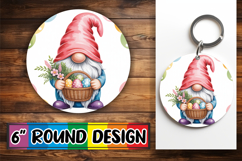 Sweet Watercolor Bear Keychain Tumbler Spring Design PNG Product Image 1