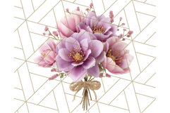 Fall Flower Bouquets Clipart PNG, Autumn Floral Clip Art Product Image 5