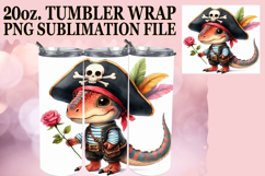 Luminous Sublimation 20oz tumbler wrap, Dino Product Image 1