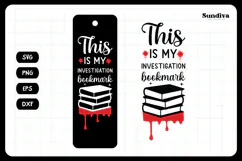 True Crime Bookmark Saying SVG | Investigation Bookmark Product Image 3
