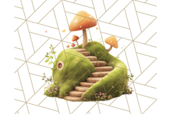 Whimsical Woodland Animal Village PNG Clipart Fantasy Forest Product Image 5
