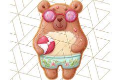 Summer Cookie Character PNG, Cute Beach Clipart Tropical Png Product Image 5