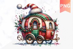 Christmas Whimsical Caravan - Clipart PNG Design Product Image 1