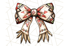 Western Style Bow PNG, Cute Cowboy, Cowgirl Coquette Png Product Image 5