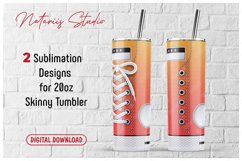 Monogram Sneaker patterns for 20oz SKINNY TUMBLER. Product Image 1