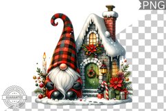 Christmas Gnome Sublimation - Clipart PNG Design Product Image 1