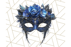 Vintage Garden Masquerade Floral Eye Mask PNG Clipart Product Image 5