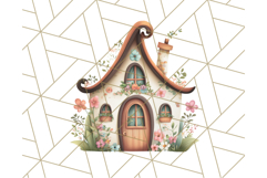 Whimsical Cottagecore Cottage PNG Clipart, Fairy House Png Product Image 5