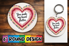 Timeless Sublimation Circle PNG, Heart Quote Product Image 1