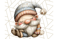 Watercolor Winter Gnome Clipart, Cute Gnome Christmas PNG Product Image 5