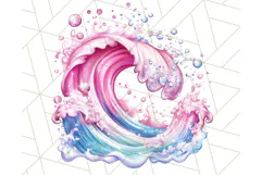 Pink Summer Clipart, Cute Beach Icons, Aesthetic PNG Product Image 5