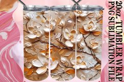 3D Bloom Tumbler Art Design Product Image 1