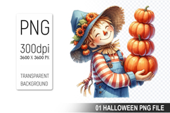 Autumn Clipart, Halloween Sublimation Clipart PNG Product Image 1