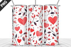 Lovely Hearts Tumbler Design | Valentine&#039;s Day Tumbler Wrap Product Image 4