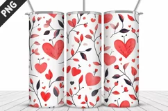 Lovely Hearts Tumbler Design | Valentine's Day Tumbler Wrap Product Image 4