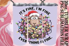 Whimsical Delight 20oz tumbler wrap, Xmas Product Image 1