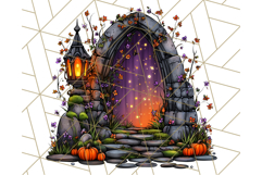 Enchanted Graveyard Halloween PNG Clipart Product Image 5