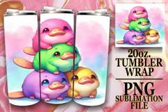 Sweet reflections 20oz tumbler wrap, Cute Animals Product Image 1