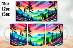 Colorful Sky Mug Wrap Sublimation 11oz, 12oz, 15oz Product Image 1