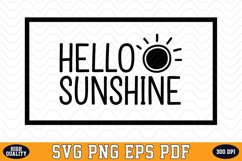 Hello Sunshine SVG Design | SVG Cut files Product Image 1