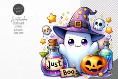 Halloween clipart, Ghost clipart, Kids Halloween Product Image 1