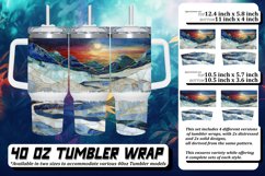 Shimmering Fall Forest Tumbler Wrap: Sublimation,40oz Product Image 1