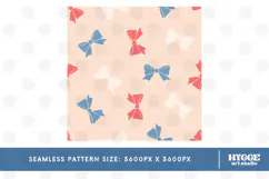 American 4th of July Patriotic Coquette Bow Seamless Pattern Product Image 2