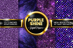 purple shine Digital Papers - 04 variations Product Image 1