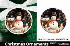 Christmas Ornaments PNG Round Sign PNG, Christmas Round Sign Product Image 1