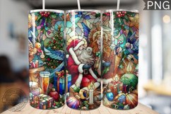Watercolor Christmas Tumbler Wrap - High Quality 300 Dpi Product Image 1