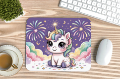 Happy New Year PNG Mouse Pad,Festive New Year's Eve 2026 PNG Product Image 1