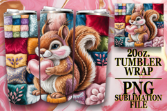 RADIANT SPIRITS 20oz TUMBLER WRAP, Valenines Animals Product Image 1